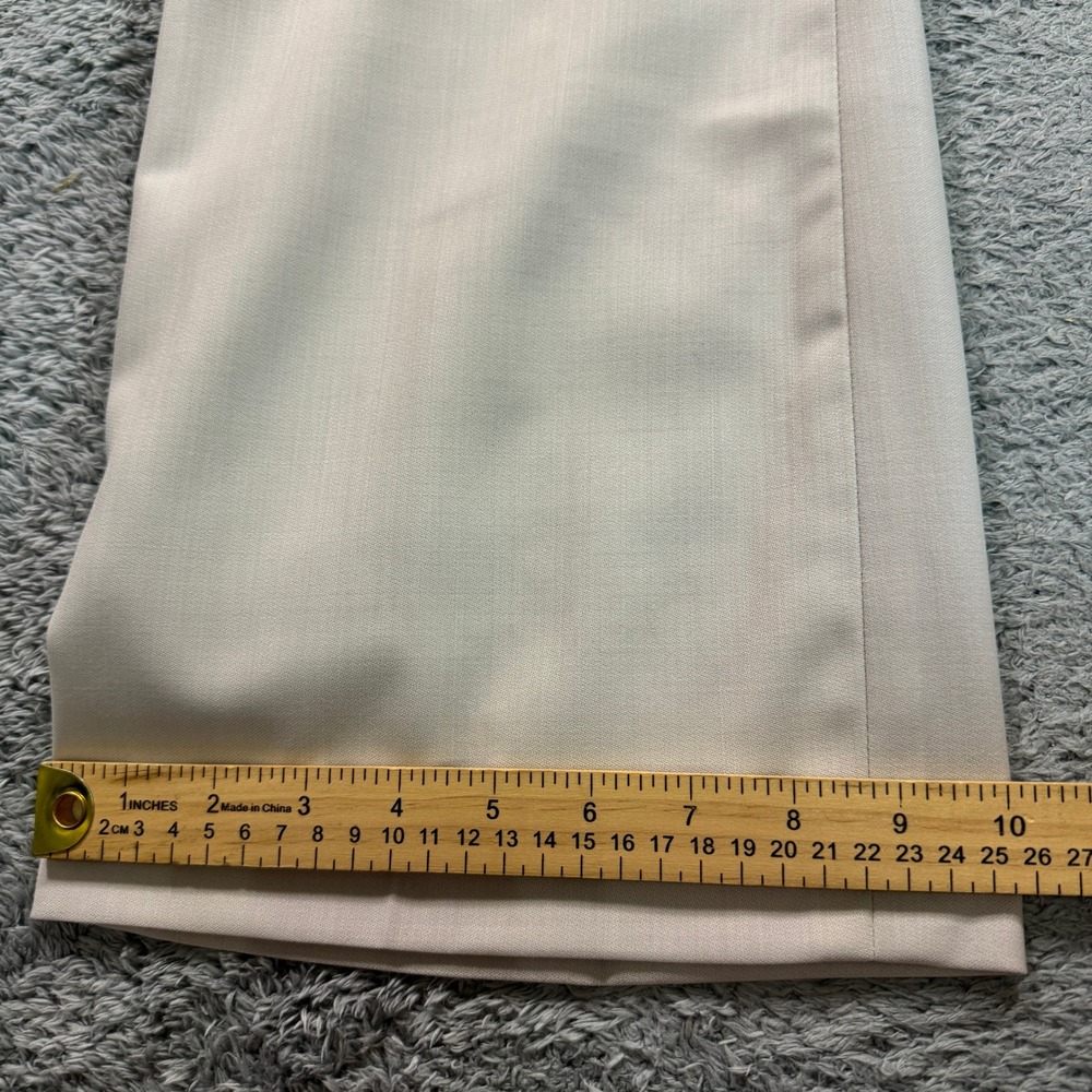 Ann Taylor Loft Womens Marisa Dress Pants 6P Beige Wool Blend Wide Leg Lined - Picture 9 of 10
